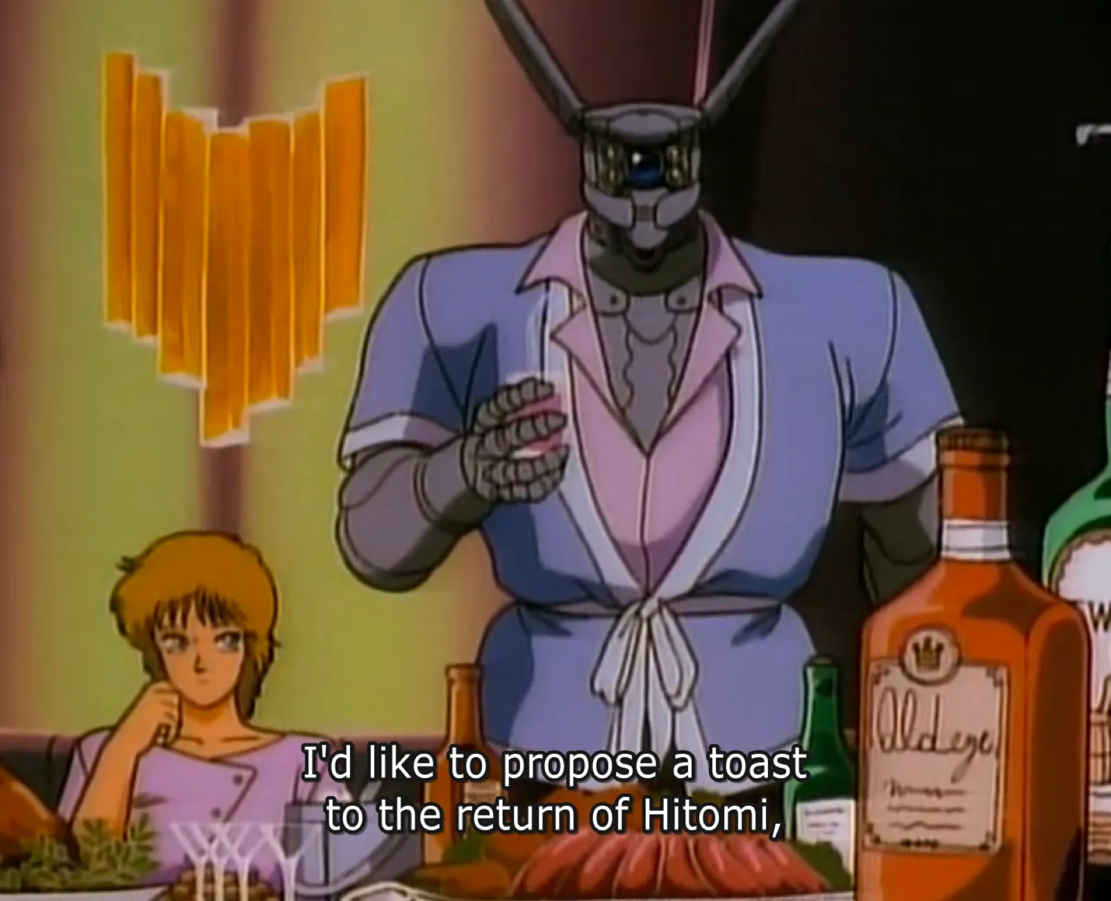 Bioandroids love a good toast.